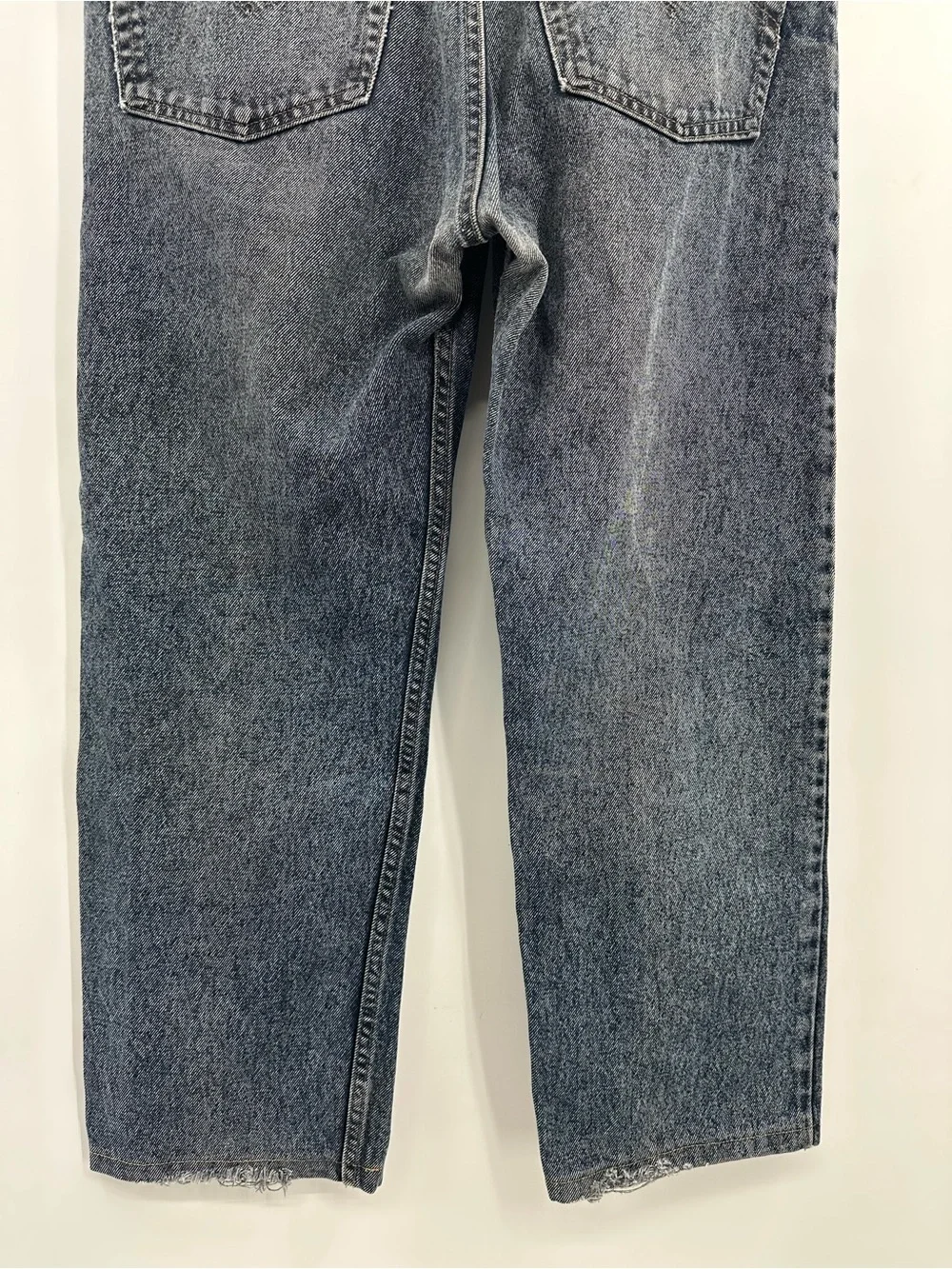 Levi's 505 Straight Jeans in Washed Black-Blue 38x30